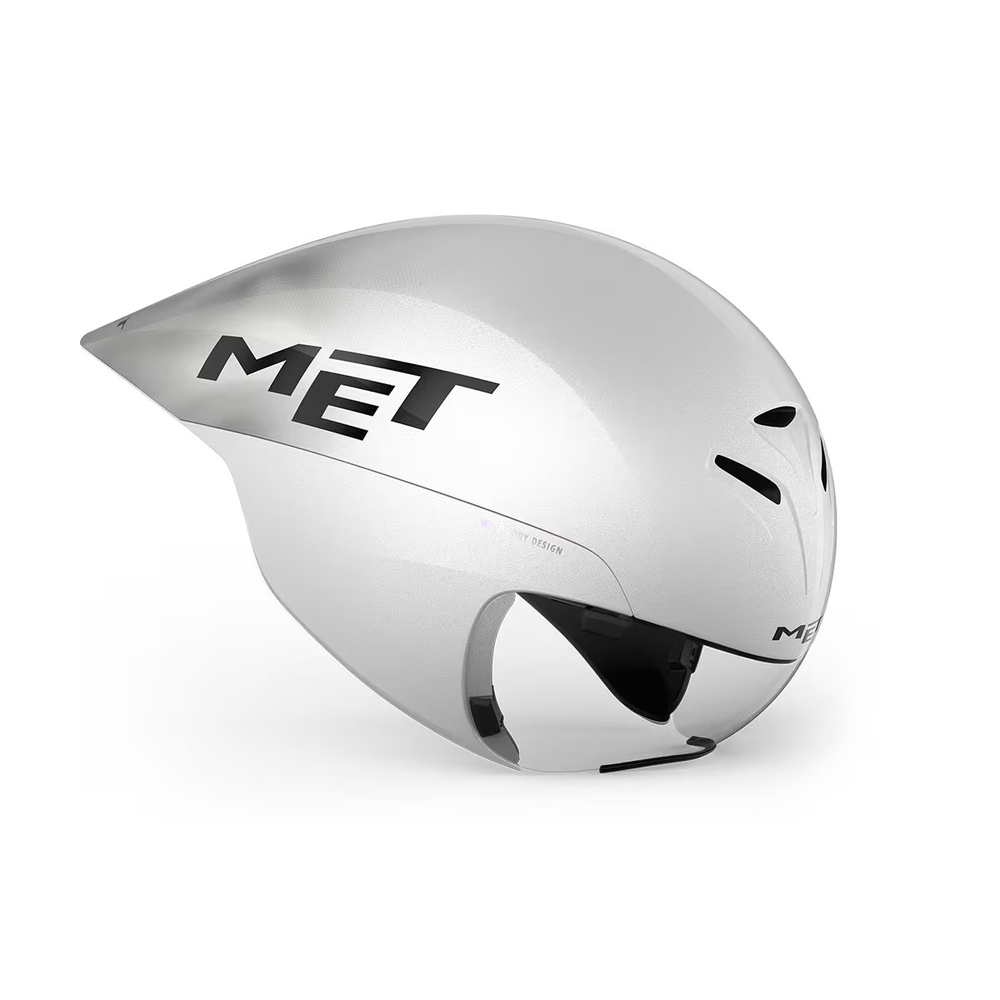 MET Drone Wide Body II - White Metallic | Glossy